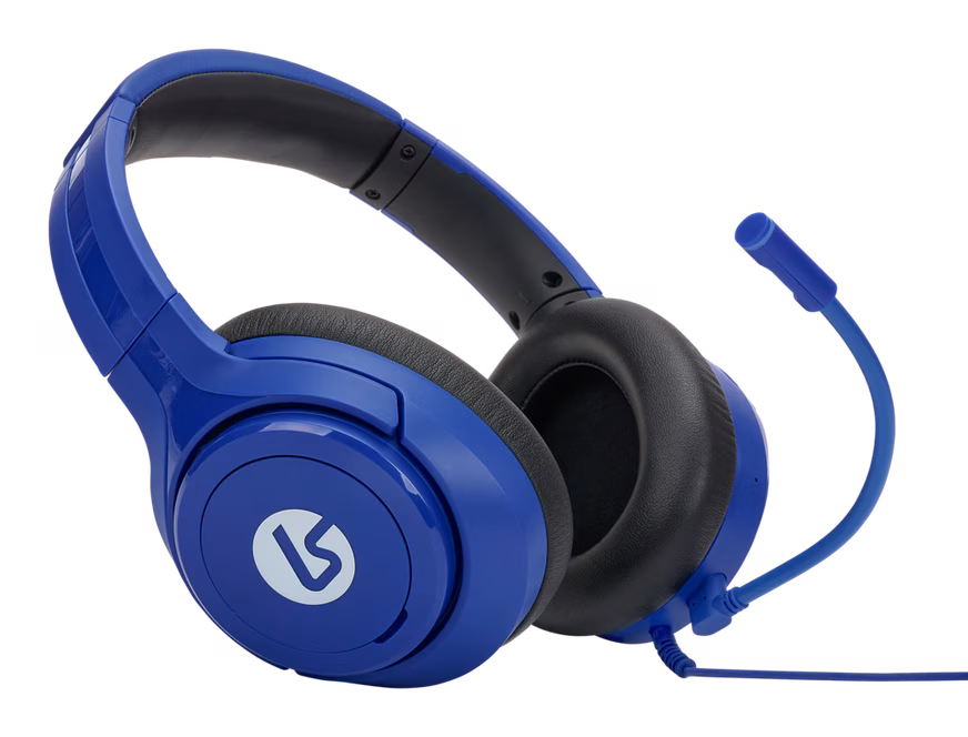 GameStop LucidSound LS10P Wired Stereo Gaming Headset with Mic for PlayStation 4/5 and PC - Reflex Blue