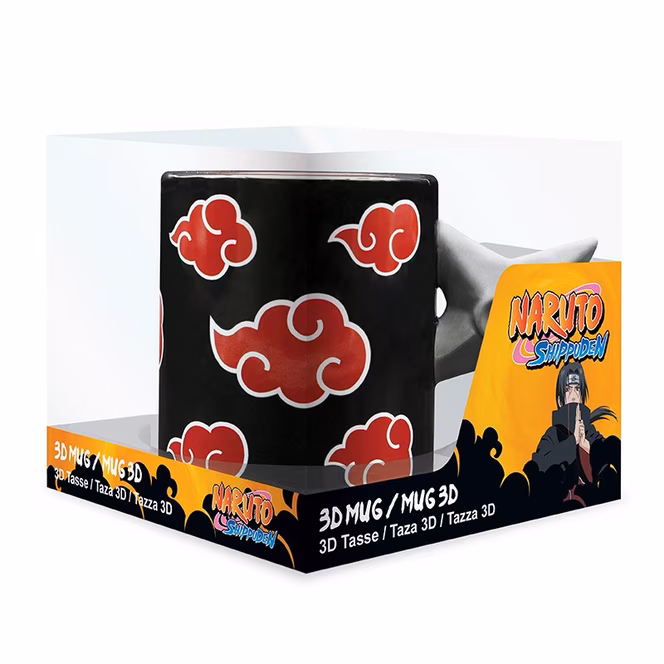 GameStop Naruto Shippuden Shuriken Akatsuki 16oz 3D Mug