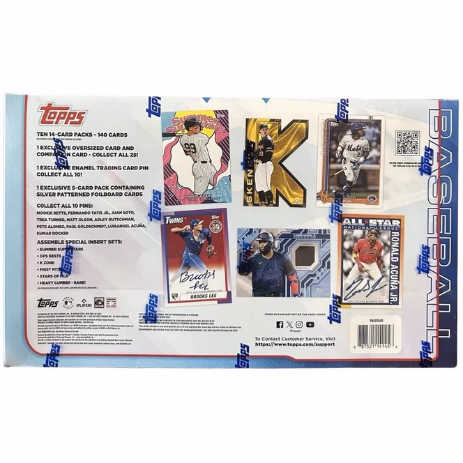 GameStop 2025 Topps MLB Baseball Series 2 Super Box