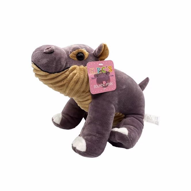 GameStop Geeknet Bouncy Pork Purple Mini Hippo Plush GameStop Exclusive