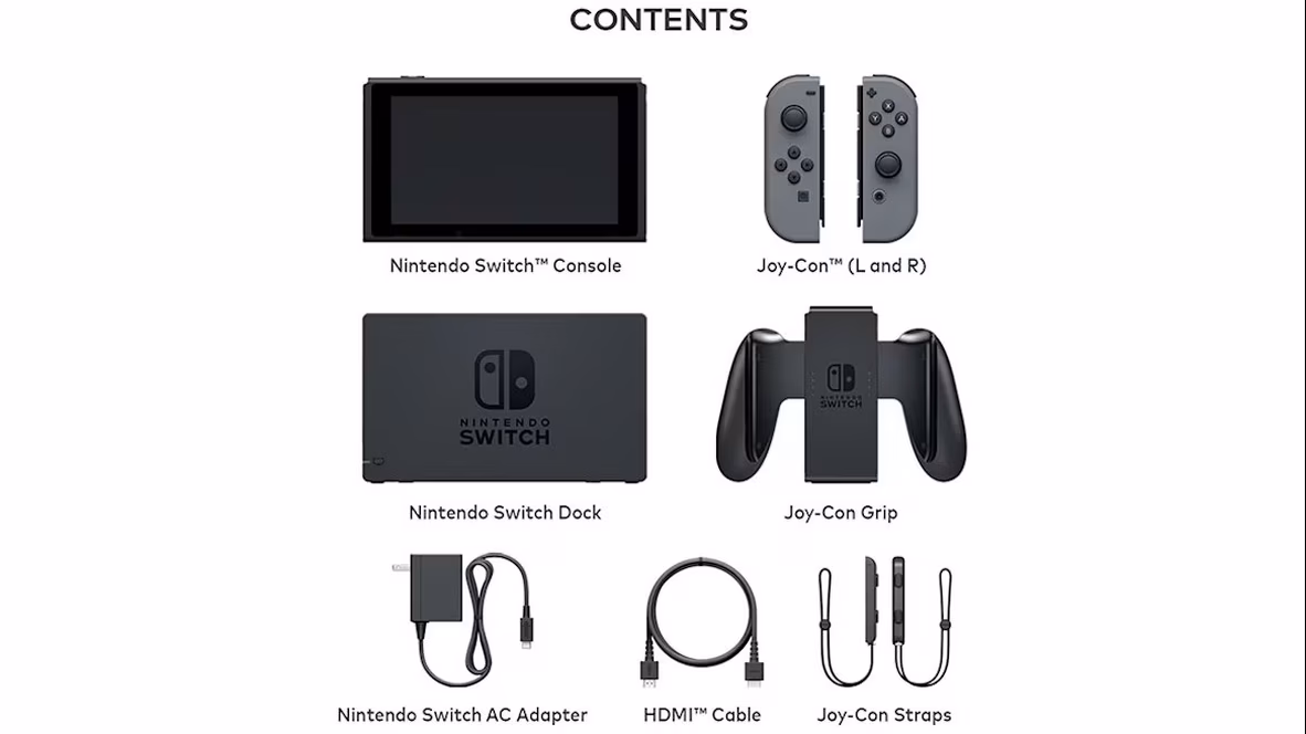 GameStop Nintendo Switch Console with Gray Joy-Con Controller