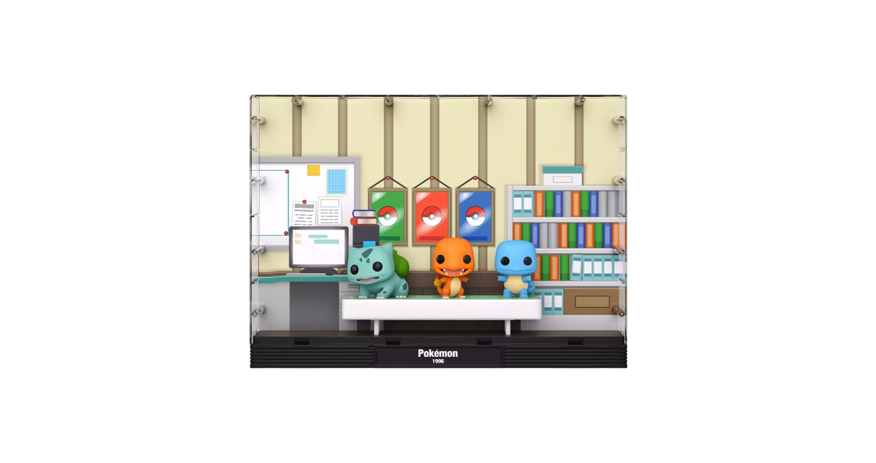GameStop Funko POP! Moments Deluxe: Pokemon Starters Vinyl Figures