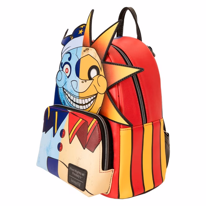 GameStop Loungefly Five Nights at Freddy's: Security Breach Sun and Moon Mini Backpack GameStop Exclusive