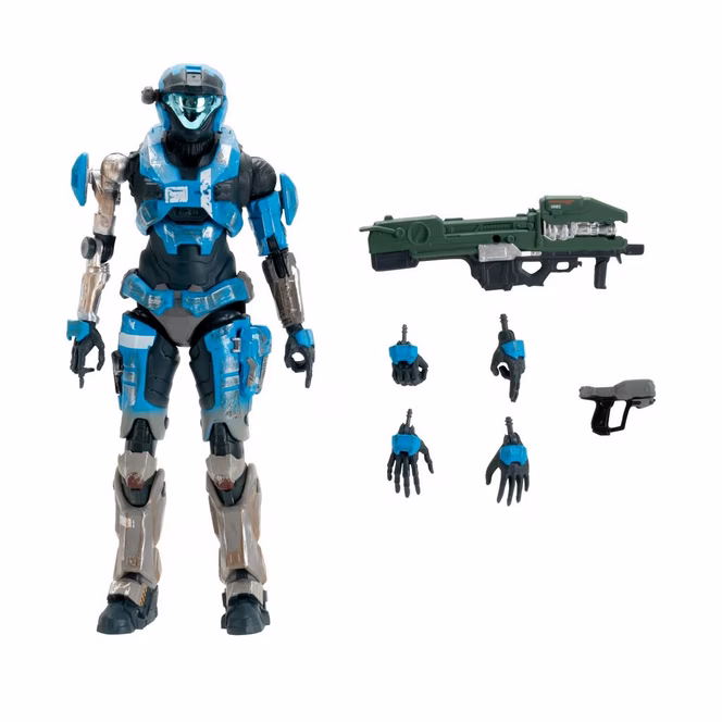GameStop Jazwares Halo Reach The Spartan Collection Noble Team 6-Pack Figure Set