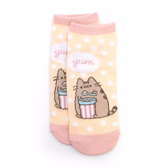 GameStop CultureFly Pusheen The Cat Foodie Adult Ankle Socks 3 Pairs
