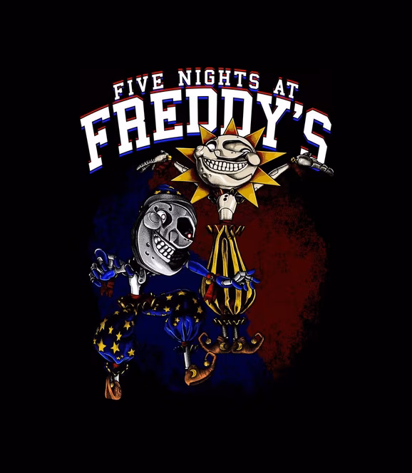 GameStop Five Nights at Freddy's: Security Breach Sun and Moon Unisex Graphic T-Shirt GameStop Exclusive