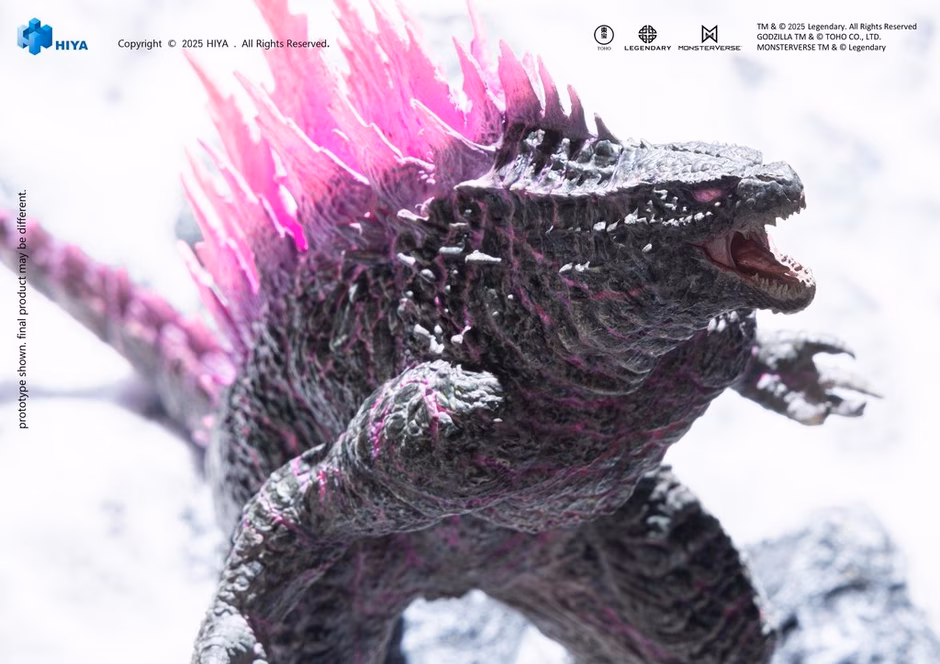 GameStop Hiya Toys Godzilla x Kong The New Empire Godzilla Evolved Translucent Ver. 7-in statue