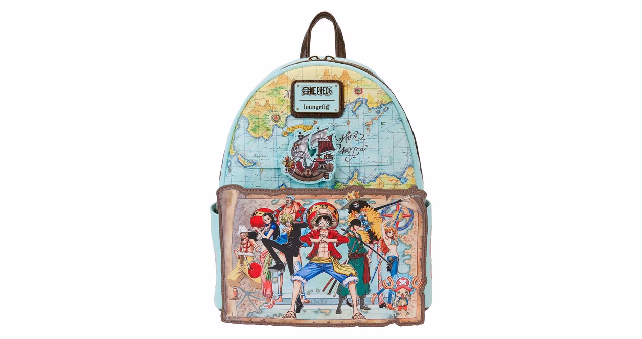 GameStop Loungefly One Piece 25th Anniversary Straw Hat Pirates Mini Backpack