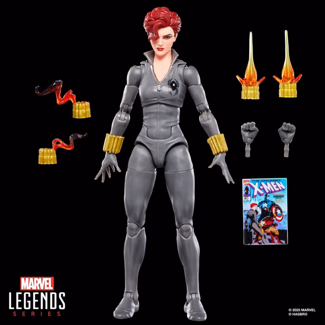 GameStop Hasbro Marvel Legends Series Uncanny X-Men Black Widow (Issue 268) 6-in Action Figure
