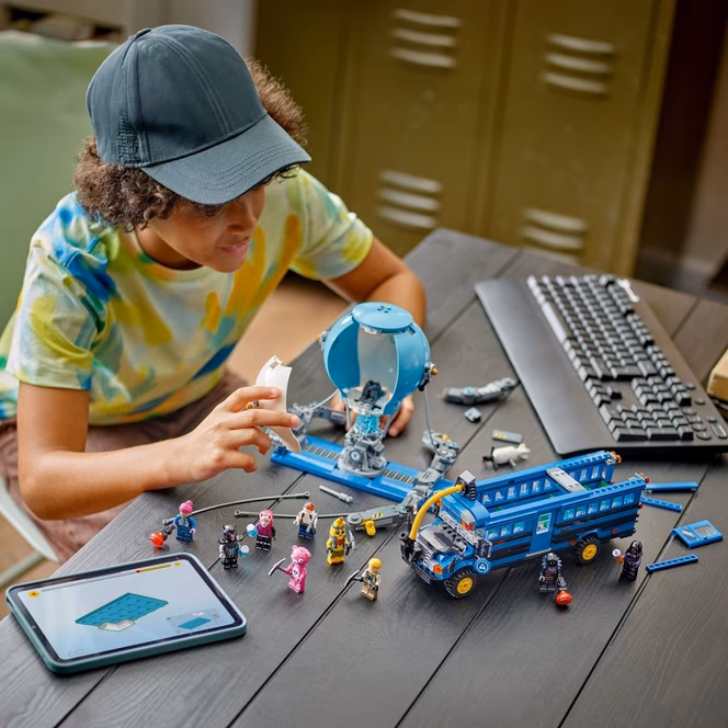 GameStop LEGO Fortnite Battle Bus Building Set 77073