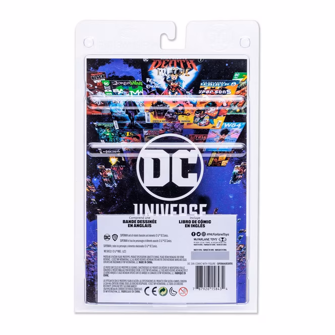 GameStop McFarlane Toys DC Direct Superman (Rebirth) 3-in Action Figure with Comic