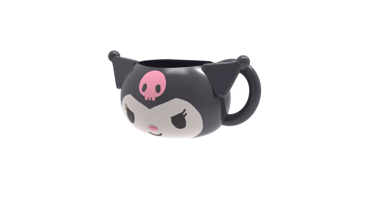 GameStop Sanrio Kuromi 20oz Ceramic Sculpted Mug