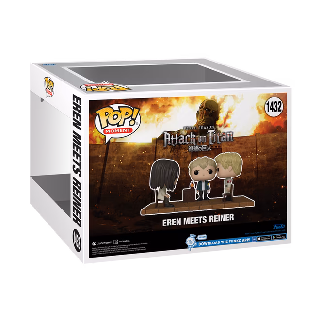 GameStop Funko POP! Moment: Attack on Titan Eren Jeager, Falco Grice, and Reiner Braun 4.3-in Vinyl Collectible Set 3-Pack