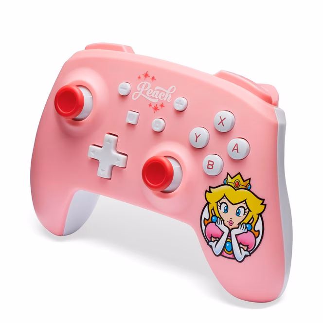 GameStop PowerA Wireless Controller for Nintendo Switch - Princess Peach Pink