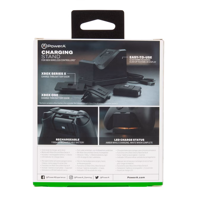 GameStop PowerA Charging Stand for Xbox Series X/S and Xbox One - Black