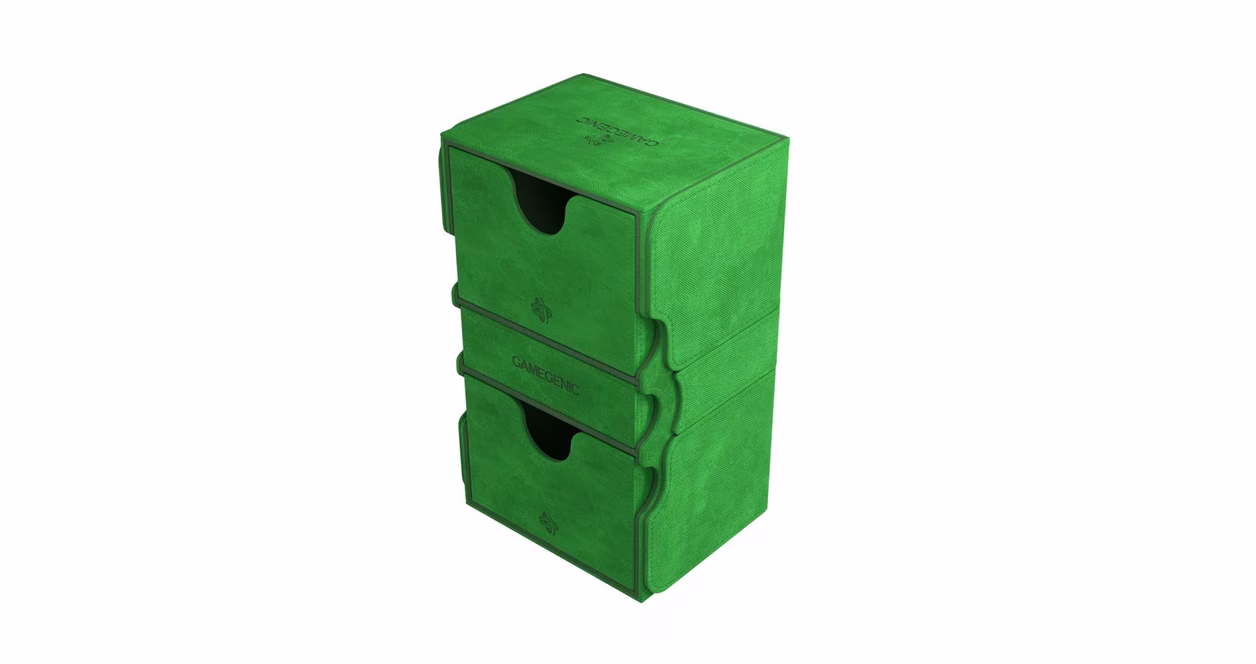 GameStop GameGenic Stronghold 200+ XL Convertible Deck Box - Green