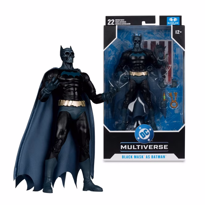 GameStop McFarlane Toys DC Multiverse Batman Madhouse Black Mask as Batman (Beneath The Mask) 7-in Action Figure