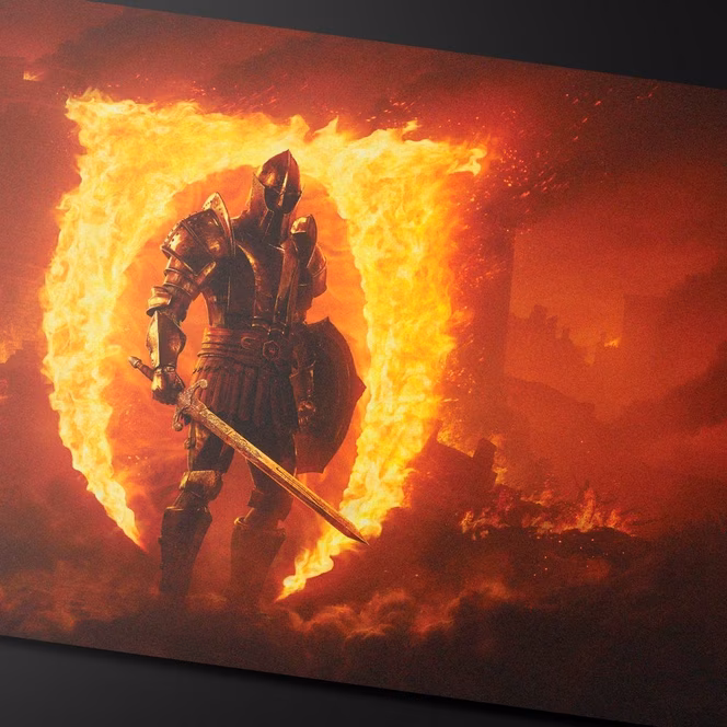 GameStop Ultra Pro The Elder Scrolls IV: Oblivion Remastered Extended Playmat for Tabletop Gaming
