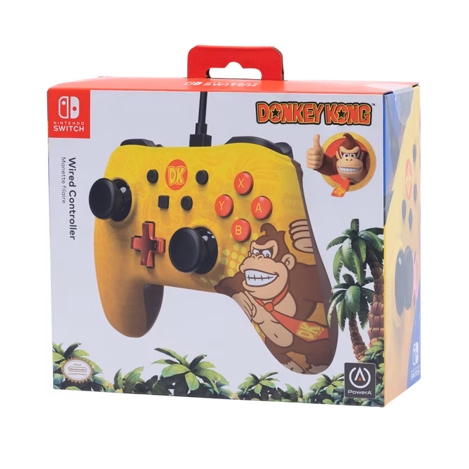 GameStop PowerA Enhanced Wired Controller for Nintendo Switch - Donkey Kong