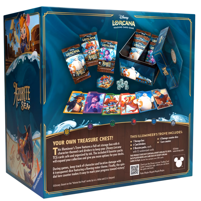GameStop Disney Lorcana Trading Card Game: Azurite Sea Chapter 6 Trove Box