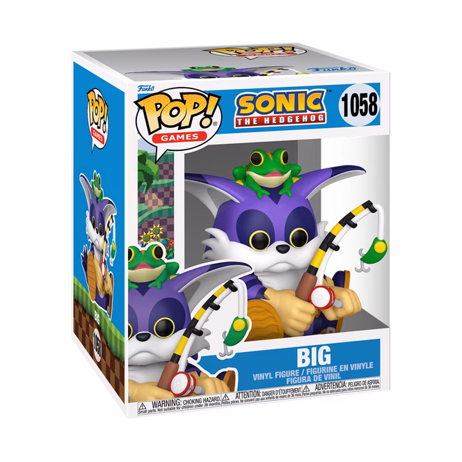 GameStop Funko POP! Super: Sonic the Hedgehog Big the Cat 5.6-in Vinyl Figure