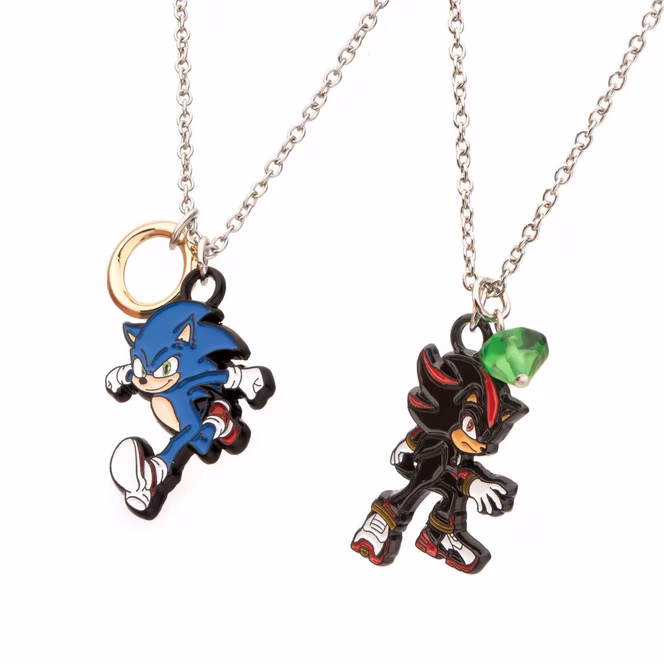 GameStop Sonic the Hedgehog Shadow and Sonic Best Friends Necklace Set GameStop Exclusive