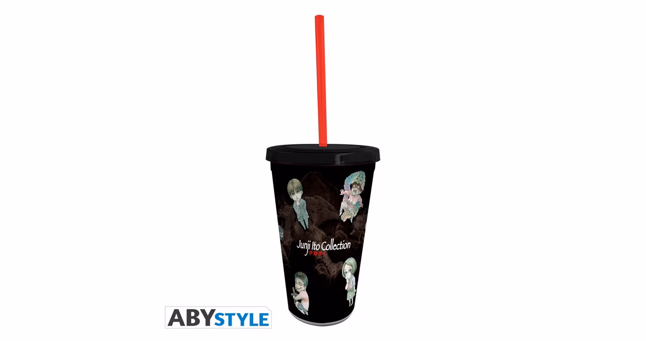 GameStop ABYstyle Junji Ito - Chibi 16oz Plastic Tumbler