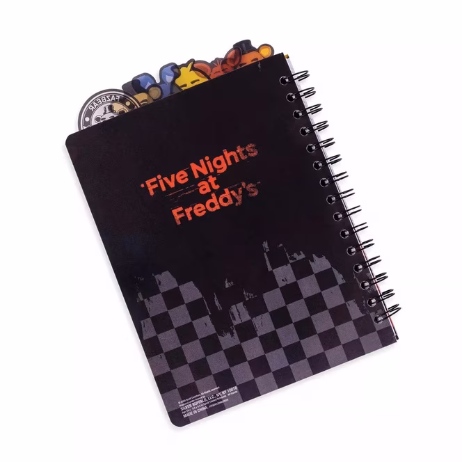 GameStop Five Nights At Freddy's Special Delivery Let's Party Grid Tabbed Spiral Journal