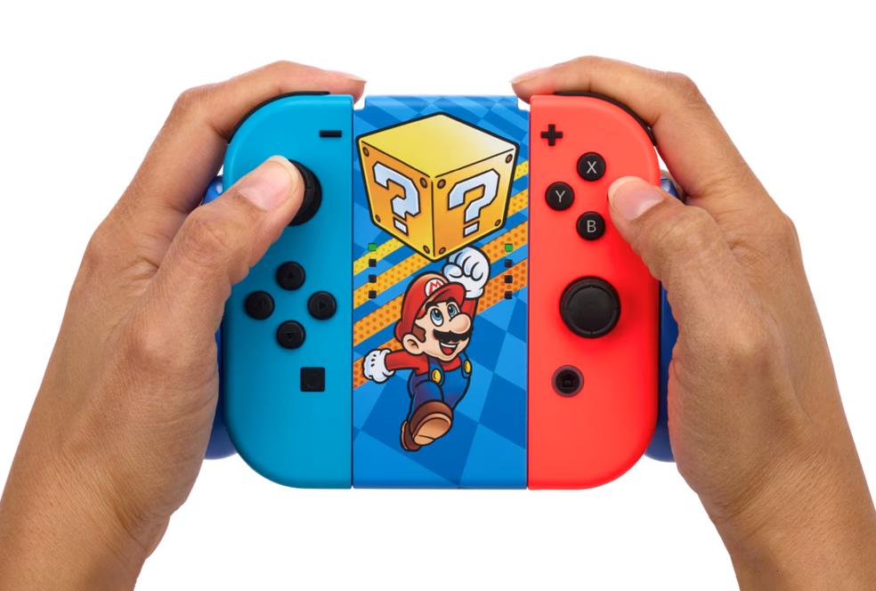 GameStop PowerA Joy-Con Comfort Grip for Nintendo Switch - Mystery Block Mario