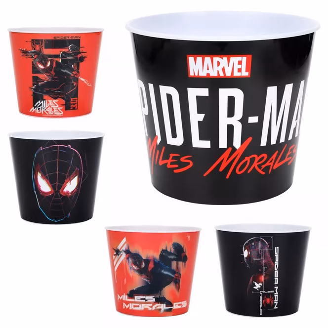 GameStop Marvel Spiderman 5-Piece Reusable Popcorn Bucket Set