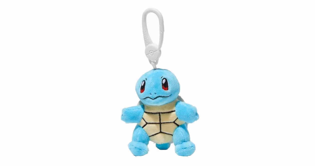 GameStop Jazwares Pokemon Squirtle Pokemon 3.5-in Clip-On Plush