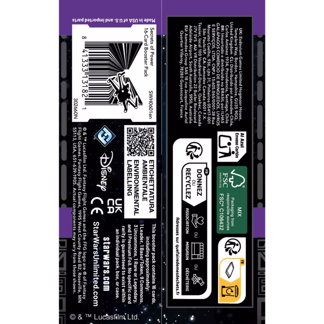 GameStop Star Wars: Unlimited TCG Secrets of Power: Sleeved Booster Pack