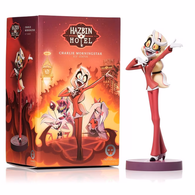 GameStop Rubber Road Hazbin Hotel Charlie Morningstar Statue