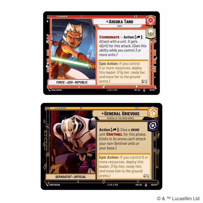 GameStop Star Wars: Unlimited TCG: Twilight of the Republic: Two-Player Starter Deck