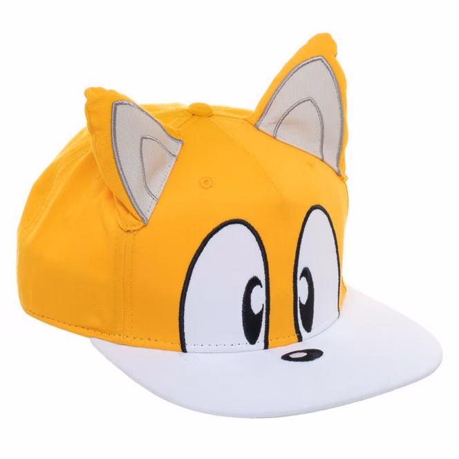 GameStop Sonic the Hedgehog Tails Big Face with Ears Snapback Hat