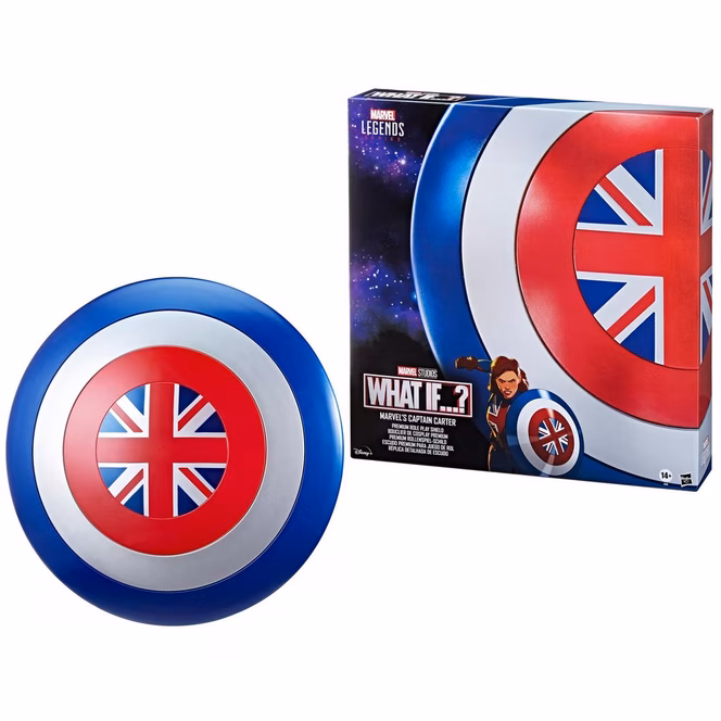 GameStop Hasbro Marvel Legends What If...? Marvel's Captain Carter 24-in Premium Roleplay Shield