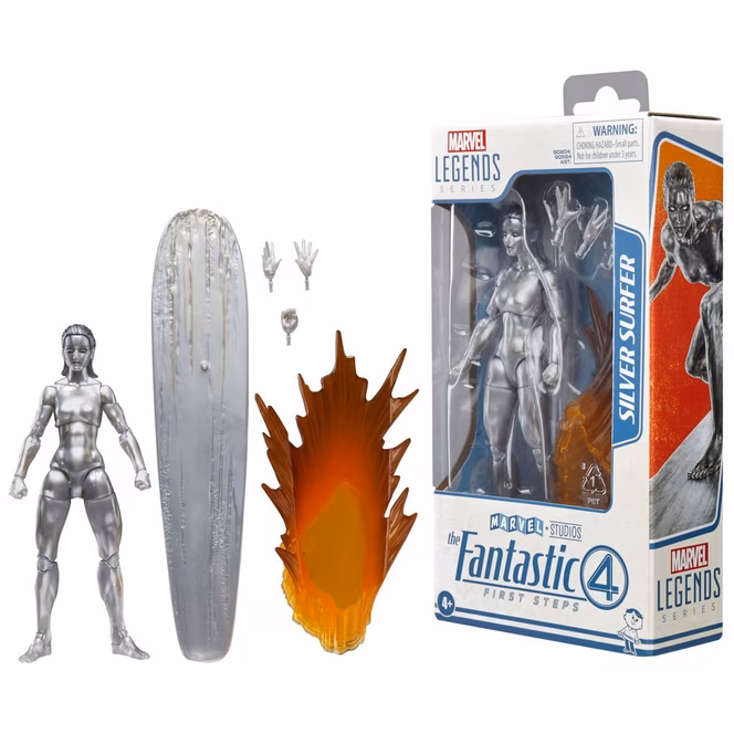 GameStop Hasbro Marvel Fantastic Four: First Steps Silver Surfer (Legends Series) 6-in Action Figure
