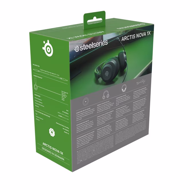 GameStop SteelSeries Arctis Nova 1X Lightweight Wired Gaming Headset for Xbox, PlayStation, Switch, and PC