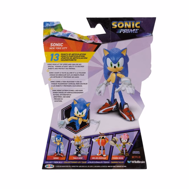 GameStop Jakks Pacific Sonic Prime - Sonic New Yoke City 5-in Articulated Figure