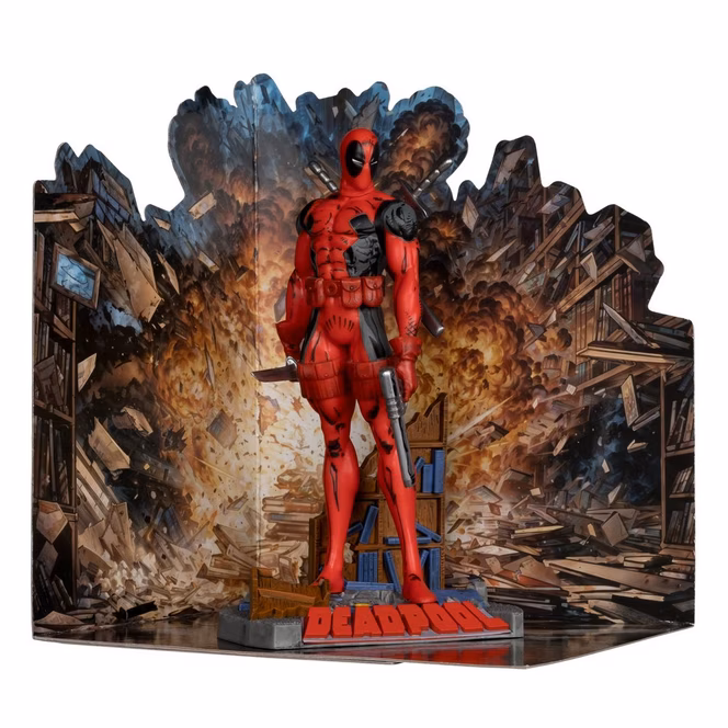 GameStop McFarlane Toys Marvel: The New Mutants Deadpool Comic 1:10 Scale Statue