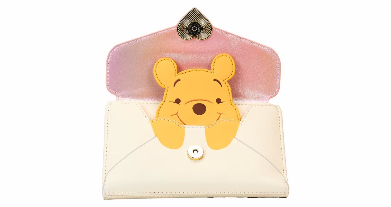 GameStop Loungefly Disney Winnie the Pooh Love Letter Flap Bifold Wallet