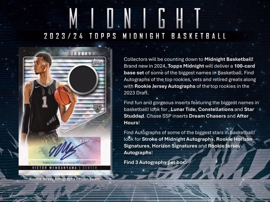 GameStop 2023-24 Topps Midnight NBA Basketball Hobby Box