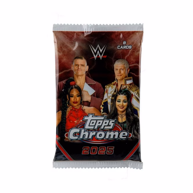 GameStop 2025 Topps Chrome WWE Blaster Box