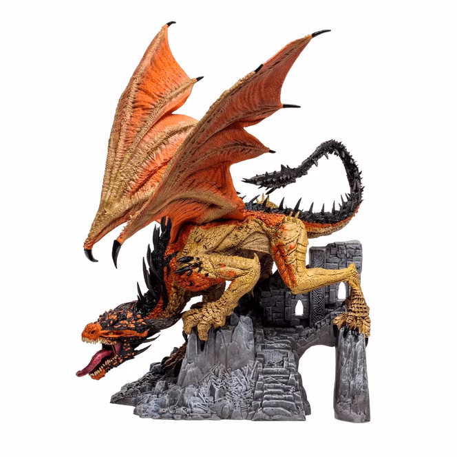 GameStop McFarlane Toys Dragons Series 8 Gold Label Tora (Berserker Clan) 11-in Statue