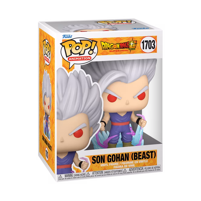 GameStop Funko POP! Animation: Dragon Ball Super: Super Hero Son Gohan(Beast) 5.5-in Vinyl Figure
