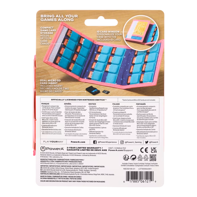 GameStop PowerA TriFold Game Card Holder for Nintendo Switch - Kirby