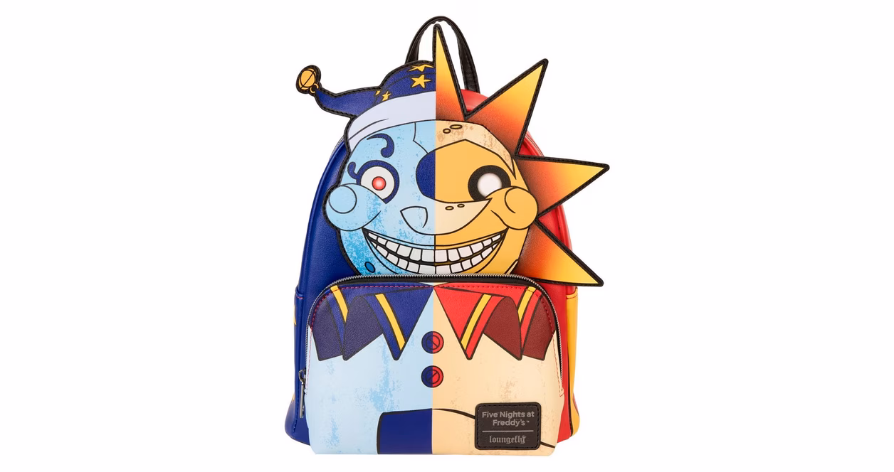 GameStop Loungefly Five Nights at Freddy's: Security Breach Sun and Moon Mini Backpack GameStop Exclusive