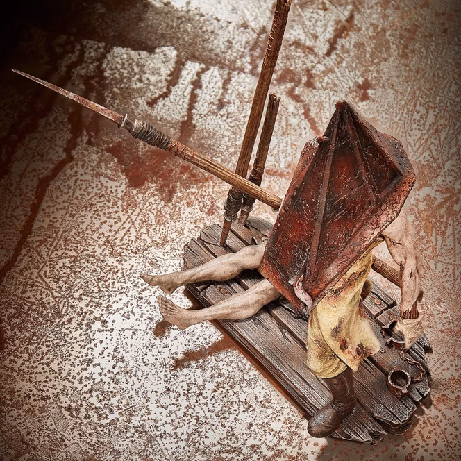 GameStop Numskull Silent Hill 2 Pyramid Head (Red Pyramid Thing) 11.6-in Statue