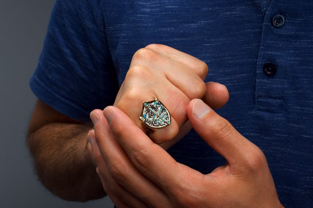 GameStop Dungeons and Dragons Adjustable 6-Piece Ring Set GameStop Exclusive