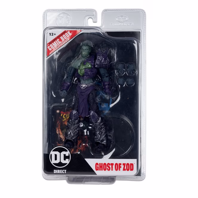 GameStop McFarlane Toys DC Multiverse Superman: Ghost of Krypton Ghost of Zod 7-in Action Figure with Comic